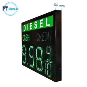 Tiết kiệm năng lượng <span class=keywords><strong>Led</strong></span> IP65 không thấm nước ngoài trời áp phích kỹ thuật số với đồ họa hiển thị cho xăng xăng trạm nhiên liệu - Product Image 3