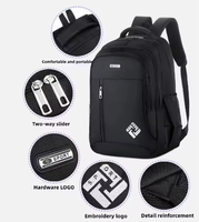 Tas Ransel Sekolah & Perjalanan Kapasitas Besar Custom Terlaris 2026, Tas Laptop Bisnis USB, Logo Pria, Mochila Oxford Polyester