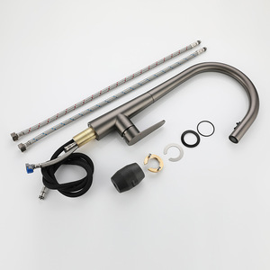 Fregadero de Cocina con Grifo, de Acero Inoxidable Cepillado, de un Solo Orificio, YQ3034F - Product Image 3