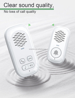 Interphone mobile à son clair Système de sécurité à conversation bidirectionnelle Interphone sans fil Carillon de sonnette pour la maison