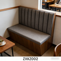 Canapé de restaurant personnalisé, mobilier assemblable, revêtement en cuir, banquette de café, siège de restaurant, chaise