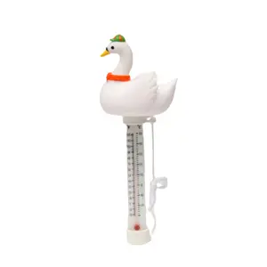 Marketing direct d'usine Thermomètre de piscine Creative Swan Thermomètre de piscine de bain nouveau-né