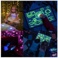 Tableau de Dessin Lumineux Magique pour Enfants, Tableau de Dessin Lumineux, Tableau Fluorescent