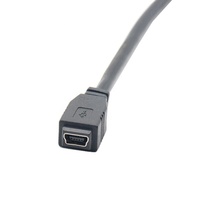 Kabel Ekstensi USB 2.0 Mini ke 5-Pin Mini USB AM-BM Male to Female dengan Pelindung Jalinan dan Selubung PVC 0.5m/1m