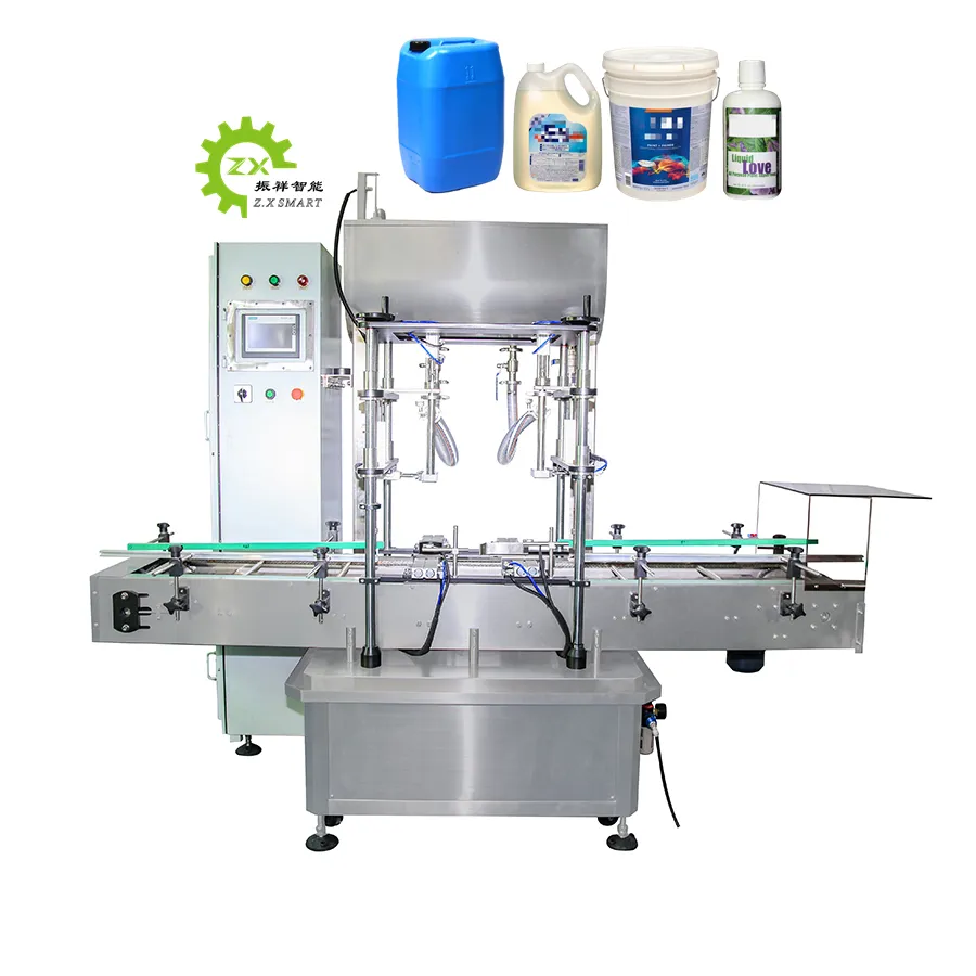 آلة تعبئة السماد الكيميائي البيولوجي السائل السائل السائل برطمان برميل زكسسمارت 5 جالون