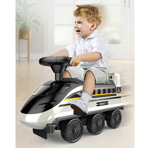 Juguete de tren de alta velocidad <span class=keywords><strong>2</strong></span> en 1 para niños, juguete eléctrico para montar en coche, con ranura para garaje - Product Image 6