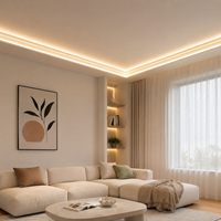 Tira de Luz LED de Perfil FATERSI 2026 OEM para Techo, Iluminación Decorativa Interior para el Hogar, Iluminación Ambiental para Escaleras, Luces LED de Pared para Sala de Estar
