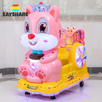 Venta al por mayor Parque de Atracciones Instalaciones Niños Paseo Arcade Columpio Coche Eléctrico Niños Columpio Coche Con Pantalla
