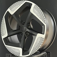 Jantes forgées noires GW Stealth 17-22 pouces 5x130 5x112, usinées CNC de précision, directionnelles, pour Porsche Taycan, Audi E-tron GT, BMW i4, iX