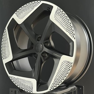 GW ล้อปลอมสีดำขนาด217-22 "5X130 5x112ความแม่นยำในทิศทางสำหรับ Porsche taycan Audi <span class=keywords><strong>E</strong></span>-Tron GT <span class=keywords><strong>BMW</strong></span> I4 <span class=keywords><strong>IX</strong></span> Rims - Product Image 1