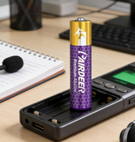 Baterai Alkaline AAA Ultra Digital PAIRDEER LR03 1.5v Output, Performa Tinggi, Handal, untuk Remote Kontrol dan Mouse Nirkabel