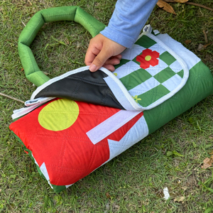 Tappetino da Picnic da campeggio portatile ad ultrasuoni <span class=keywords><strong>per</strong></span> esterno ispessito <span class=keywords><strong>per</strong></span> <span class=keywords><strong>tenda</strong></span> impermeabile tappetino da spiaggia a prova di umidità in materiale Oxford stile da viaggio - Product Image 2