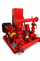 Ensemble de pompe à incendie automatique à moteur diesel basse pression industriel, moteur électrique combiné, 1,5 CV, acier inoxydable, OEM