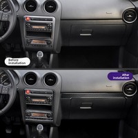Pegatinas decorativas interiores de fibra de carbono 3D, accesorios de modificación interior de coche para SEAT Ibiza 2003-2008, calcomanías epoxi