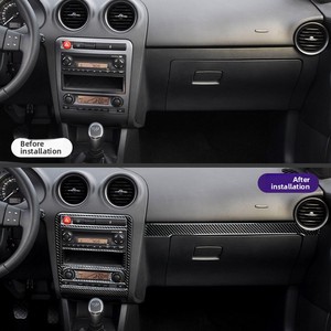 Autocollants décoratifs intérieurs en Fiber de carbone 3D, accessoires de Modification intérieure de voiture pour SEAT Ibiza 2003 – 2008, autocollants en époxy - Product Image 2