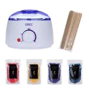 Hot Professional Beauty Machine Wachs schmelz heizung Set mit 4 Beuteln Hart wachs perlen 10 Stück Sticks Wachs wärmer Rasieren Haaren tfernung