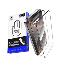 Heybinho E-TOUCH HD Kit d'installation facile mise à niveau 2.5D protecteur d'écran en verre trempé pour Iphone 17 16 15 14 Promax
