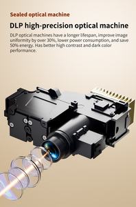 Mini Proyector de Video S7 Android 11 600ANSI Lúmenes 4K 3D Compatible con <span class=keywords><strong>Google</strong></span> TV Karaoke Portátil para Cine en Casa - Product Image 4