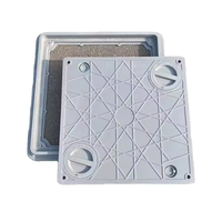 Couvercle de manhole carré léger en composite BMC FRP 500x500mm pour drainage