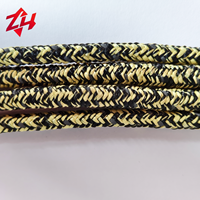 Corde tressée en aramide de 5 mm, 6 mm, 8 mm, haute résistance, résistante à la chaleur, pour levage industriel et sauvetage incendie (vente en gros)