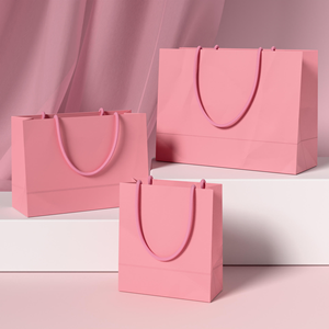 <span class=keywords><strong>Sac</strong></span> en papier kraft personnalisé, coloré, pour cadeaux de fête, vêtements, sacs en papier pour le shopping, à porter à la main - Product Image 3