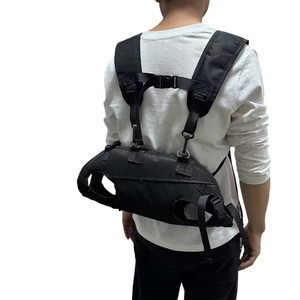 Sac à dos de transport pour chien, style horizontal, semi-circulaire, sac de transport portable pour animaux de compagnie, capacité de 22L, bretelles d'épaule, sac multifonctionnel - Product Image 3