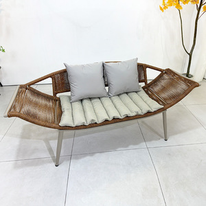 Outdoor Furniture Cast Aluminum Frame <strong>Rattan</strong> Wicker <strong>Reclining</strong> <strong>Garden</strong> Beach Sun Lounger Bed Daybed Chaise Pool Lounges <strong>Chairs</strong> - Product Image 2