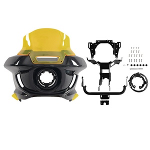 Kit de carénage de phare ABS style ST avec pare-brise 6,5''/8,5'' pour HD Softail Low Rider S/Street <span class=keywords><strong>Bob</strong></span> 2018+ – Rénovation/Mise à niveau multicolore - Product Image 4
