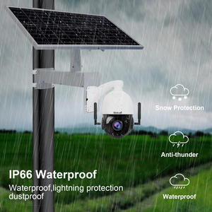 JideTech 5MP Wi-Fi + LAN 90W50A şarj edilebilir Li piller ile güneş enerjili kamera 20X optik Zoom IR mesafesi kadar 200M - Product Image 5