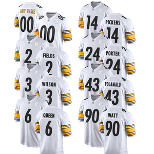 Maillots de football américain personnalisés 2025 pour hommes et femmes, style Pittsburgh, brodés, uniformes sportifs pour jeunes avec logos - Product Image 1