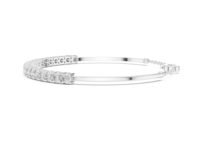 Pulsera de Lujo con 21 Diamantes Cultivados en Laboratorio, Chapada en Oro de 14K y 18K, Plata Plateada, Corte Brillante de 3mm, 2.310 CT, Joyería Fina de Moda