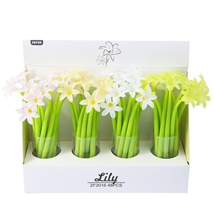Stylos gel à fleurs Lys de la vallée Stylos d'écriture 0.5mm Stylos à encre noire - Product Image 1