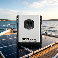 Controlador de Carga Solar Inteligente LAUREL MPPT 120A/96V con Pantalla LCD, Seguimiento del 99%, Monitoreo Inalámbrico, Protección Contra Sobrecargas, Sistema para Cochera