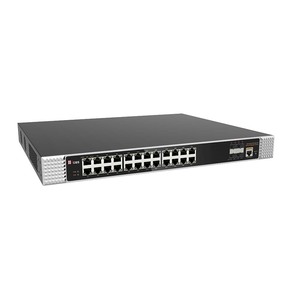 Commutateurs réseau industriels gérés 24 ports PoE RJ45 10/100/1000 avec 4 ports fibre SFP+ 1/10G pour caméras de vidéosurveillance - Product Image 4