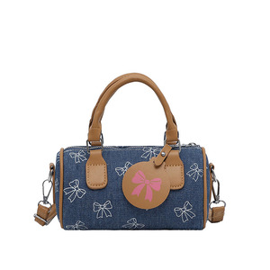 Nuova Collezione: <span class=keywords><strong>Pochette</strong></span> da <span class=keywords><strong>Donna</strong></span>, Borsa Boston con Motivo a Ciliegie, Borsa a Tracolla per Signore, Borsa per Ragazze - Product Image 6