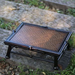 Bamboo Mini Tea Table Folding Dry Brewing Tray Japanese Tatami Style Bay Window Tea Table - Product Image 4