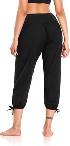 Pantalons de yoga vintage pour femmes DIBAOLONG, capri, taille élastique, pantalons de sport amples, confortables, pantalons de jogging <span class=keywords><strong>avec</strong></span> poches - Product Image 5