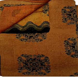 Wholesale Indian Vintage <b>Kantha</b> Quilt Fine Quality Hand Stitching Reversible <b>Throw</b> Bedspread - Product Image 1