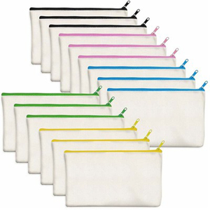 Best Selling Custom Printing Cotton Canvas Cosmetic Bag Quality Zip <strong>Pouch</strong> for Travel <strong>Mini</strong> Makeup Fashion Style - Product Image 4