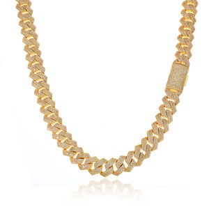 Cadena Cubana Miami de Plata de Ley 925 con Moissanita, Estilo Hip Hop, con Incrustaciones de Diamantes VVS1, Pasa la Prueba del Detector de Diamantes, Venta al por Mayor Personalizada - Product Image 5