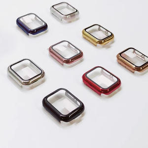 Cubierta de cristal de moda para <span class=keywords><strong>Apple</strong></span> <span class=keywords><strong>Watch</strong></span> Case 45mm 46mm 44mm 40mm 42mm Protector de pantalla de parachoques para IWatch Serie 10 9 8 7 6 Accesorios - Product Image 1