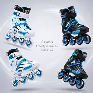<span class=keywords><strong>Patins</strong></span> <span class=keywords><strong>à</strong></span> <span class=keywords><strong>roulettes</strong></span> en ligne unisexes pour adultes, niveau débutant, professionnel, freestyle, slalom, <span class=keywords><strong>patins</strong></span> <span class=keywords><strong>à</strong></span> glace avec tige en microfibre et semelle extérieure en caoutchouc - Product Image 6