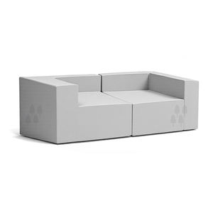 Sofá moderno de compresión de espuma supersuave de 2 plazas, sofá convertible gris para dormir, sofás modulares modernos para sala de estar - Product Image 6