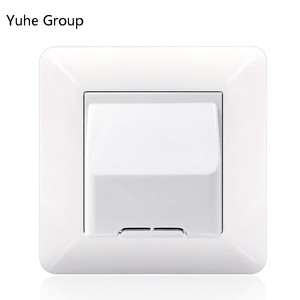 Prise murale satellite tactile en matériau PC, faible tension, RJ45, IP20, design minimaliste - Product Image 6