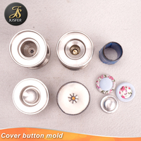 Ensemble d'outils de réglage de bouton couvert de 25.5mm couture cuir artisanat bricolage