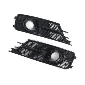 Calandre de pare-chocs avant Audi A6 C7 2016-2018, enjoliveurs de feux antibrouillard, pièces de mise à niveau style RS en ABS - Product Image 1