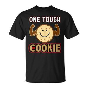 T-shirt One Tough Cookie Strong con grafica divertente, taglia unisex per adulti - Product Image 1
