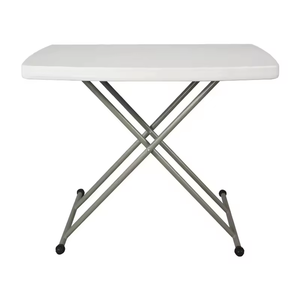 Cao Top Trắng Nhựa Hình Chữ Nhật Cocktail Bảng Có Thể Gập Lại Chiều Cao Có Thể Điều Chỉnh Ngoài Trời Hội Thảo Phòng Tắm Trường Nhà Bếp Sự Kiện - Product Image 1