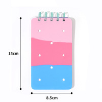 Carnet à spirale personnalisé en silicone DIY, mini-journal mignon pour fille avec trous pour breloques, cadeau, 80 feuilles, vente en gros OEM