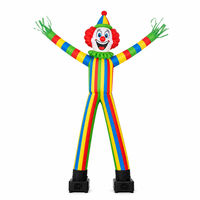 Ballon Gonflable Animé en Forme de Clown Arc-en-ciel pour Festival en Plein Air, Défilé, Événement, Exposition